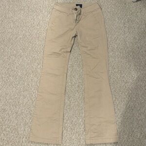 American Eagle Khaki Kick Boot Cut Stretch Pants